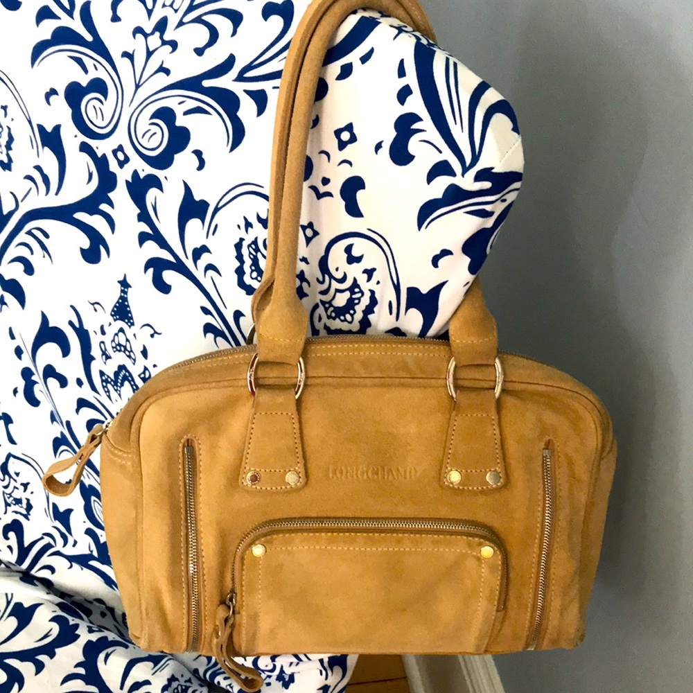 Longchamp Suede Bag Beautiful! - Picture 3 of 9